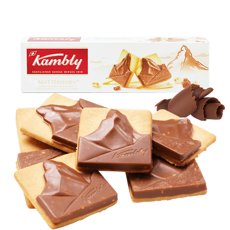 kambly瑞士巧克力100g营养薄片
