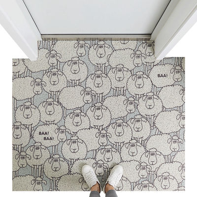 认真入户门卡通地毯玄关家用