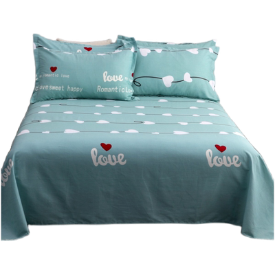 加厚简约时尚床单100%纯棉