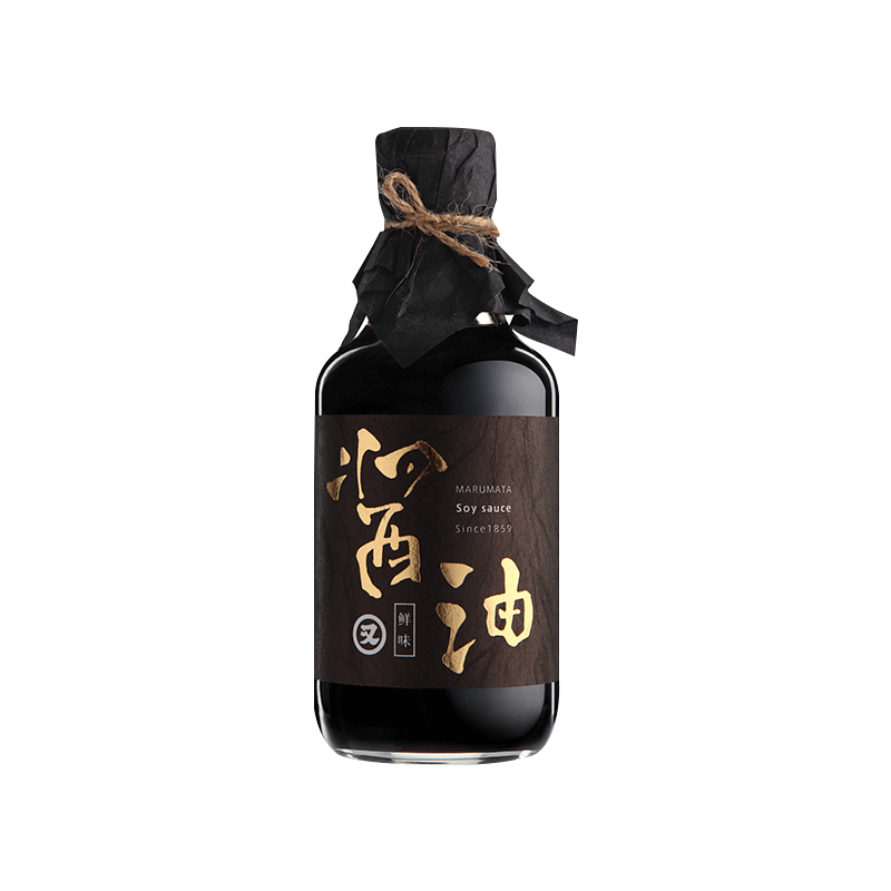 又伊鲜日本进口古法酿造家用零添加鲜味特级黄豆酱油360ml2瓶装