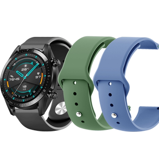 适用Ticwatch Pro3/Prox/2代/E/C2/s2/gtWx GTH运动硅胶透气手表表带Ticwatchpro4G智能20/22mm男女腕带配件