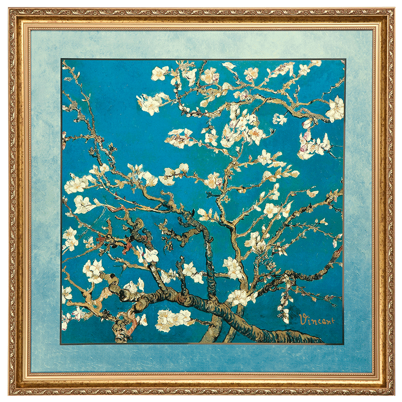 德国Goebel进口欧式客厅陶瓷装饰画玄关艺术品瓷板画餐厅挂画梵高