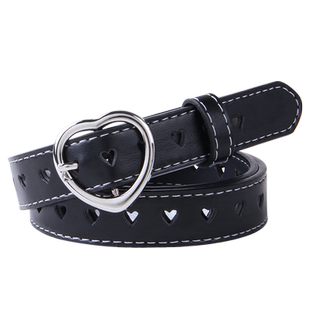 镂空皮带女学生爱心扣简约百搭时尚个性网红款牛仔裤腰带女ins风