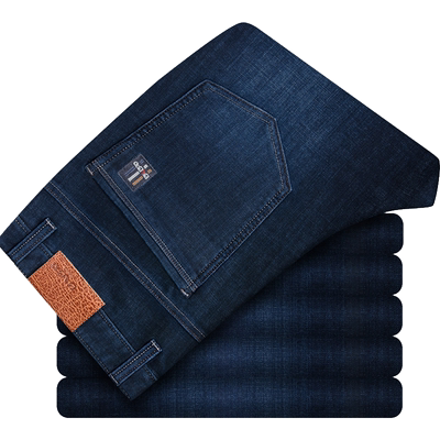 巴豹品牌秋冬季款男士商务牛仔裤