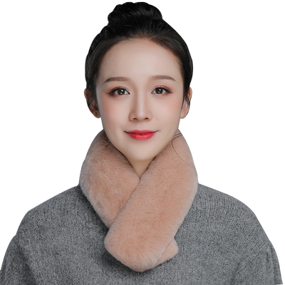 整皮小围脖套女冬天加厚皮草防寒