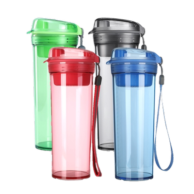 特百惠晶彩随心水杯400ml高颜值女学生运动耐高温塑料便携杯子