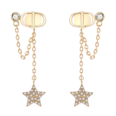 星星耳环韩国高级感cd字母小香
