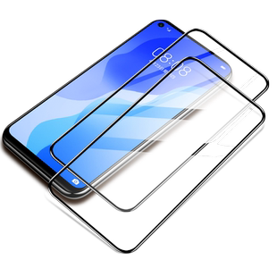 华为nova7钢化膜nova7se手机贴膜全屏覆盖5g抗蓝光nove7pro防偷窥曲面玻璃屏幕防摔防爆novo7es全包nowa