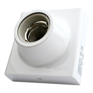 公牛灯座螺口底座e27明装螺纹口声控感应楼道家用led节能灯灯头