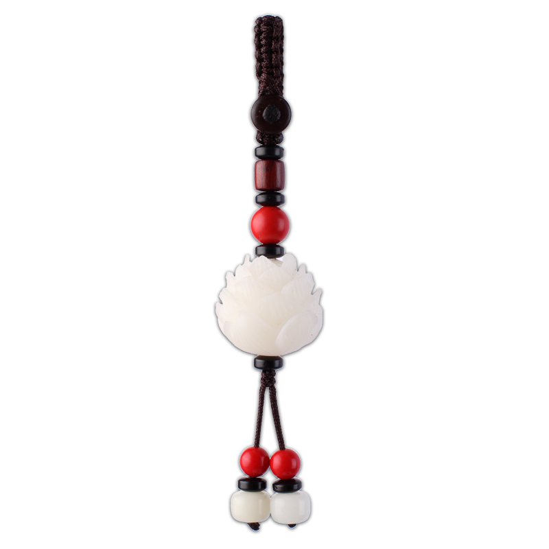 莲花手工男女士好运连连钥匙扣