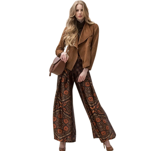 2025春秋休闲人造麂皮绒气质短款外套法式复古雅痞风夹克上衣女