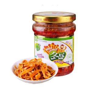 冬盛 香辣金针菇开胃下饭即食菌菇凉拌泡菜咸菜 下饭菜175g*1瓶