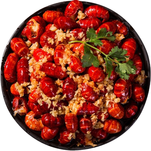 潜江虾皇小龙虾虾尾蒜蓉麻辣虾球即食加热熟食新鲜虾200gx4罐装