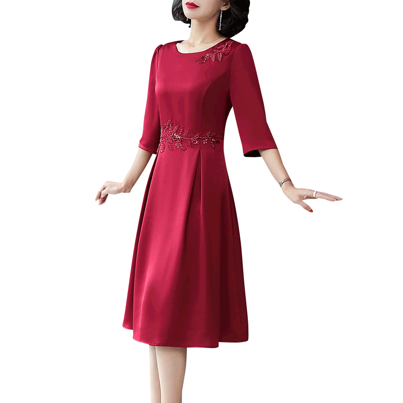 红色迪芬璐嘉喜婆婆婚宴