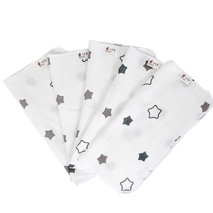 玉梦馨婴儿纱布口水巾宝宝方巾毛巾加厚竹棉新生儿童洗脸手帕超软