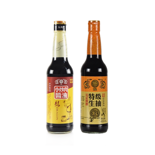 龙牌旗舰店小炒肉酱油小炒生抽500ml组合家庭炒菜蒸鱼