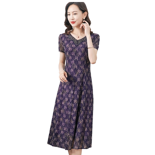 香妮芬高端台湾网纱轻熟风休闲连衣裙女夏季2026新款洋气减龄裙子