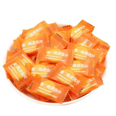 维c陈皮含片糖海盐薄荷糖果选