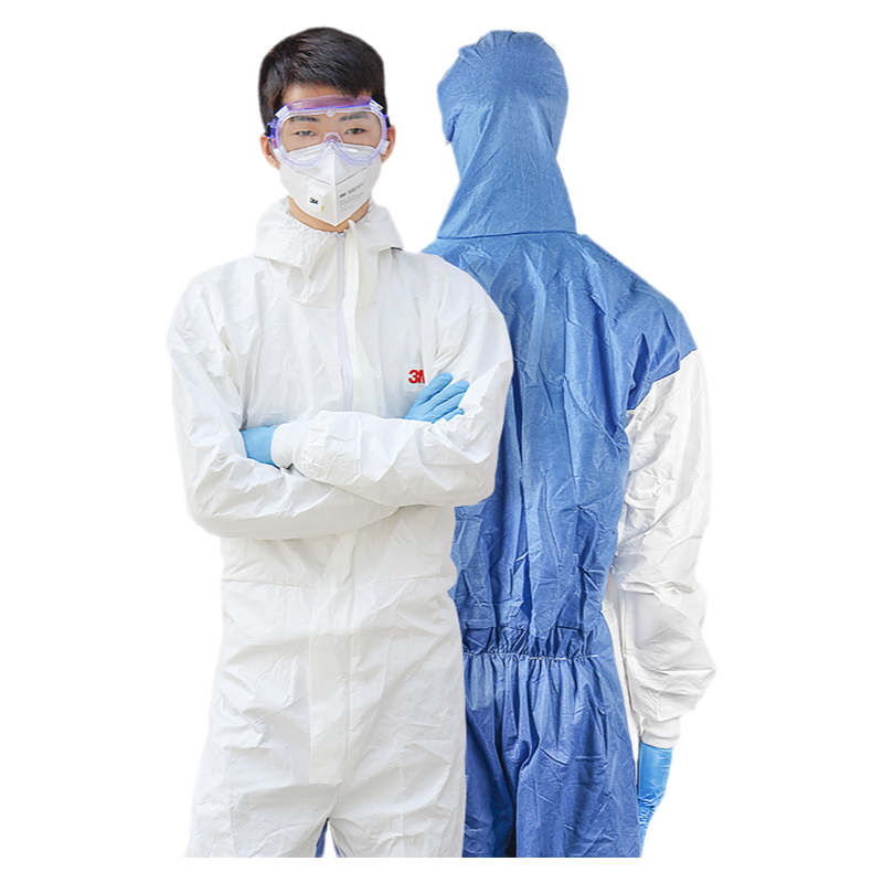 3m 一次性防護(hù)服連體帶帽全身化學(xué)防靜電隔離衣飛機(jī)用工作勞保服