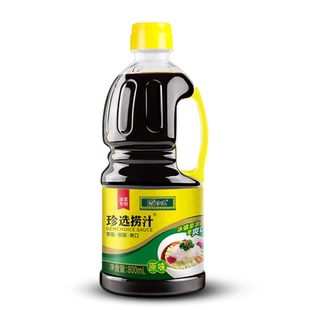 珍选原味捞汁捞拌凉菜蘸饺子素食调味汁捞汁小海鲜零脂800ml*1瓶