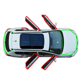 哈弗H6coupe大狗H6S神兽枭龙酷狗M6F7汽车门缝防尘隔音改装密封条