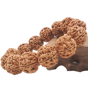 尼泊尔4四5五瓣爆肉矮桩蜂窝梅花双龙纹大金刚菩提子手串男女手链