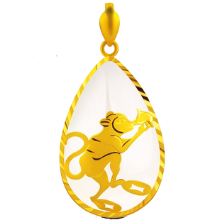 念玉黄金镶玉项链坠白玉十二生肖吊坠和田玉石999足金玉坠兔虎龙