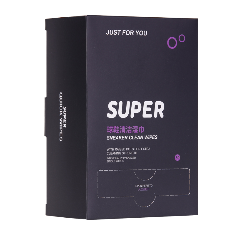 super擦鞋湿巾AJ球鞋清洁小白鞋擦鞋神器一次性便携式湿巾纸30片