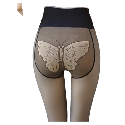 网红空姐灰假透肉打底裤