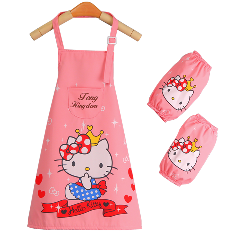 美术风女童幼儿园防水小孩画画衣