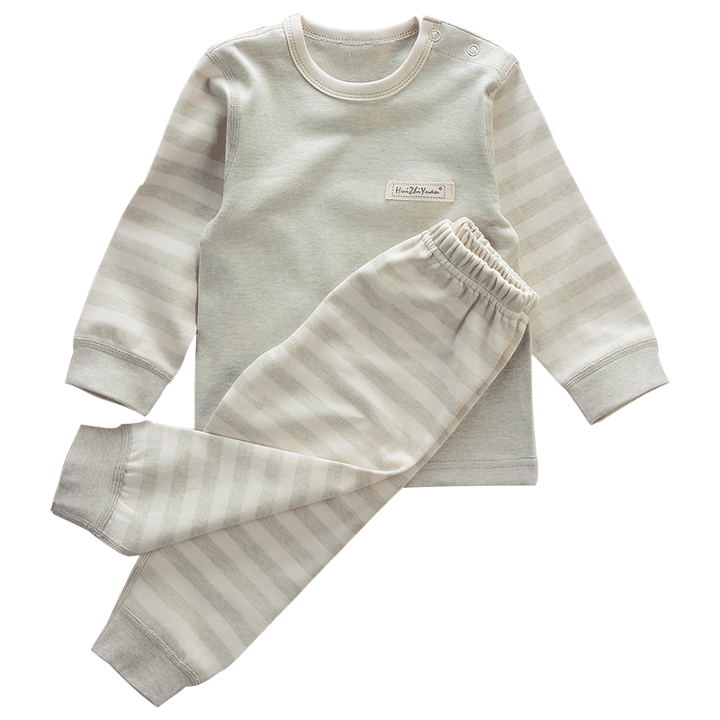 婴儿内衣套装宝宝春装儿童秋衣裤童装睡衣新生儿纯棉彩棉婴儿衣服