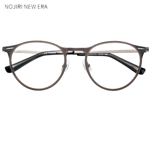 野尻新纪元镜架超轻纯钛近视眼镜架男女 复古文艺圆框眼镜潮NN316