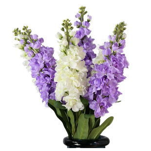 绢花仿真花风信子室内假花装饰干花客厅插花紫罗兰大飞燕草人造花