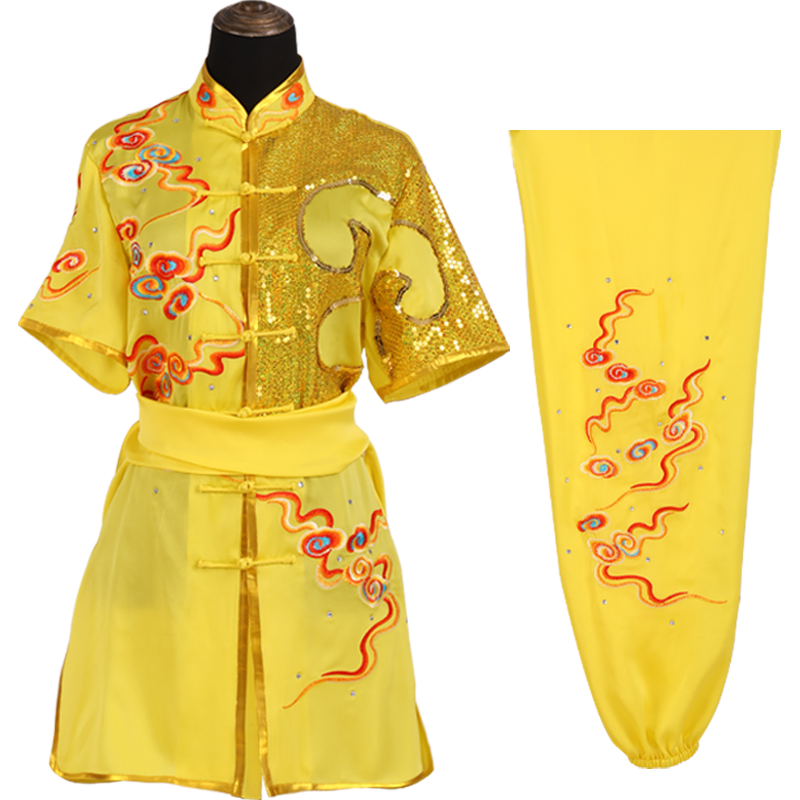 言一武术练功服男儿童演出服比赛