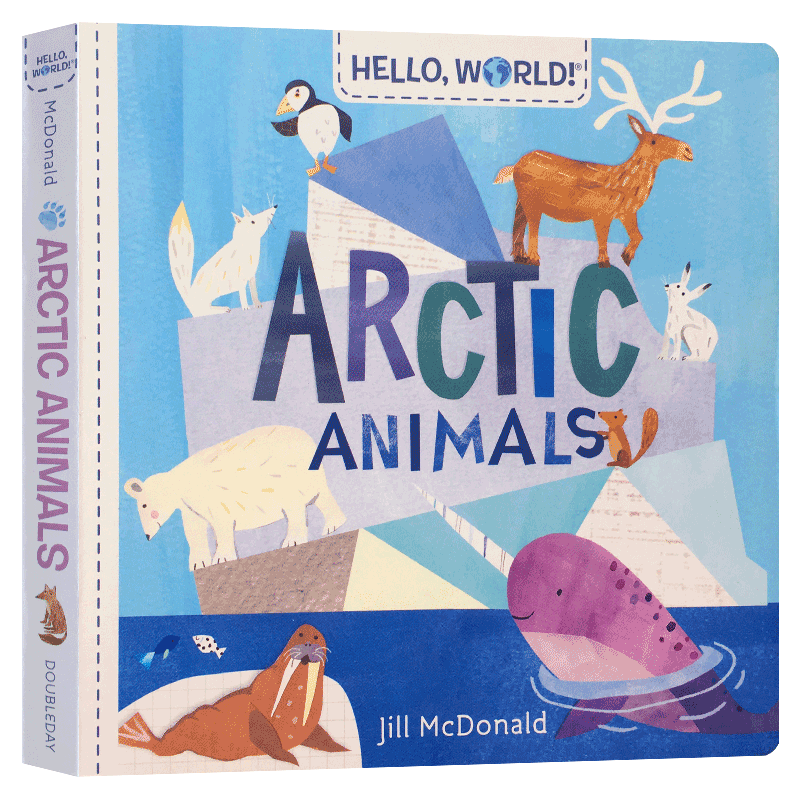 英文原版你好世界系列Hello, World北极动物Arctic Animals儿童2-6岁知识科普百科Solar System太阳系My Body我的身体Weather天气