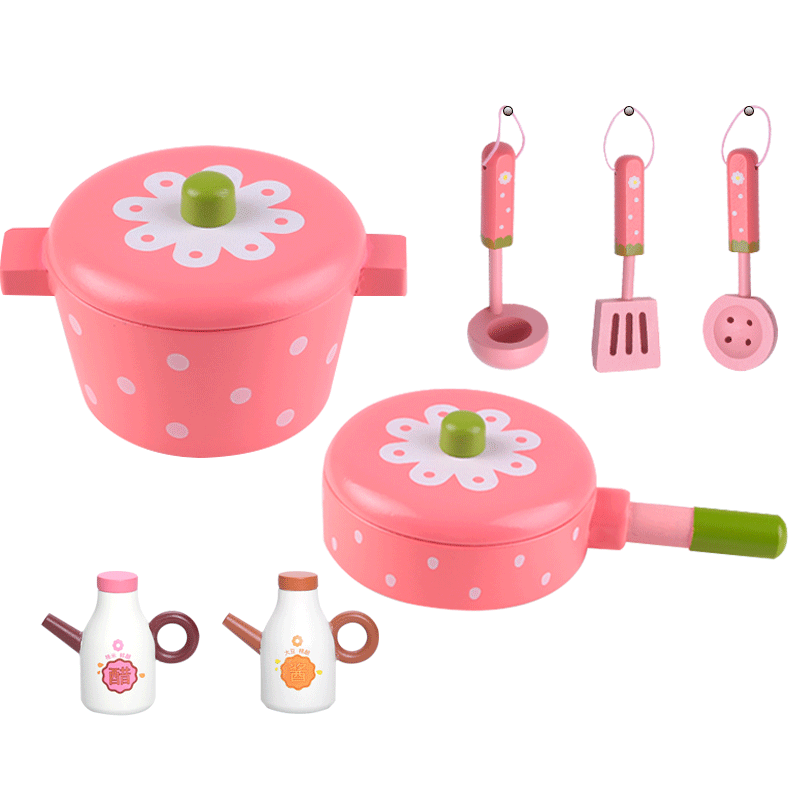 toywoo木制过家家厨房炒菜玩具