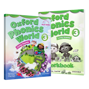 新版牛津OPW 少儿英语自然拼读世界3 Oxford Phonics World L3 学生书+练习册2册英文原版牛津阅读树语音教学教材 大音