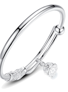 正品莲藕时尚风清新学生女友足银