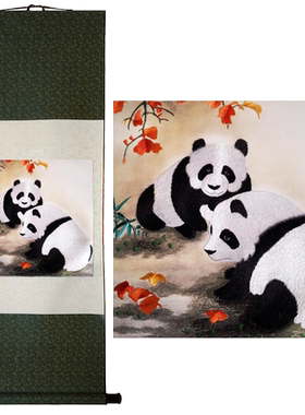 手工刺绣中国风特色挂画礼物蜀绣