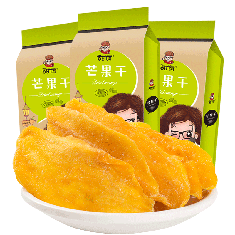 120gx3袋芒果干甜饵休闲零食追剧