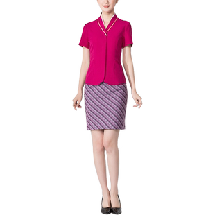 南航空姐制服女外套短裙气质职业套装酒店售楼美容院服务员工作服