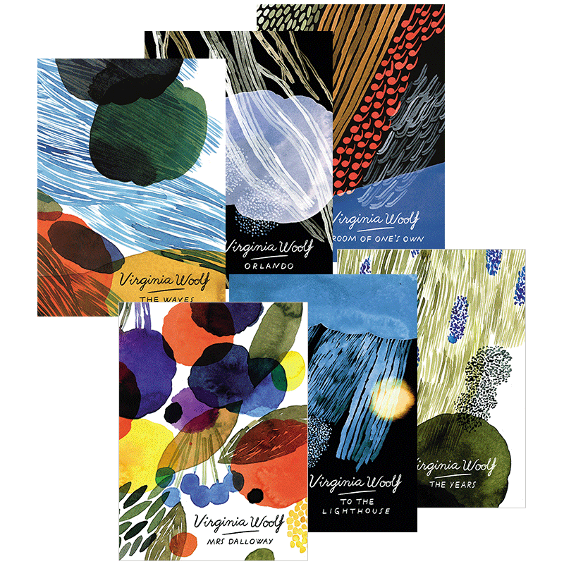 弗吉尼亚伍尔夫经典作品集6册英文原版伍尔夫系列Virginia Woolf Mrs Dalloway 达洛维夫人 到灯塔去 一间自己的房间经典文学书籍