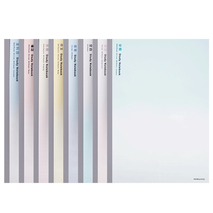 KOKUYO国誉分科目笔记本学生用学习方格本网格本简约本子创意分类记事本软面抄文具a5练习本英文空白簿