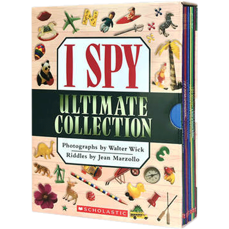 Scholastic 英文原版 I Spy 视觉大发现系列10册 Ultimate Collection 礼盒装 3-8岁 单词智力开发奇妙益智图书 锻炼宝宝手眼协调