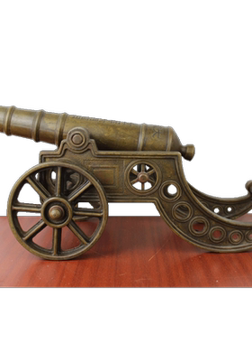 宇卓铜器大炮纯铜模型黄铜工艺品