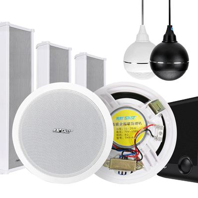 先科吸顶喇叭嵌入吊顶音响套装