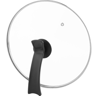 玻璃锅盖钢化家用不锈钢圆形砂锅炒锅盖30cm大小通用蒸锅透明盖子