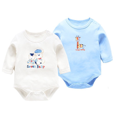 春秋款冬婴儿纯棉三角哈衣