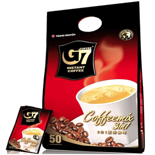 越南进口中原g7咖啡50包三合一速溶咖啡粉800g袋G7即溶原味