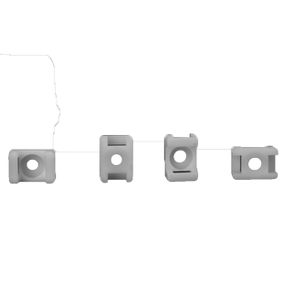 STM线夹马鞍形扎带固定座束线扎带理线器螺丝孔座定位电缆线卡HC